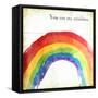 Rainbow-Jace Grey-Framed Stretched Canvas
