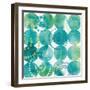 Raindots in Blue and Green-Wild Apple Portfolio-Framed Art Print