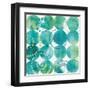 Raindots in Blue and Green-Wild Apple Portfolio-Framed Art Print