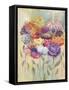 Raindrop Blooms-Lora Gold-Framed Stretched Canvas