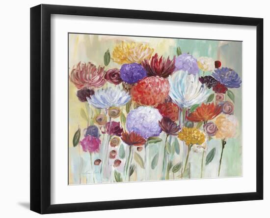 Raindrop Blossoms-Lora Gold-Framed Art Print