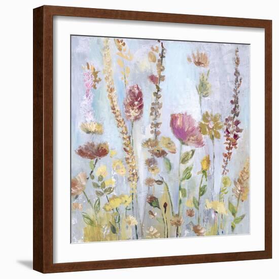 Raindrop Garden-Lora Gold-Framed Art Print