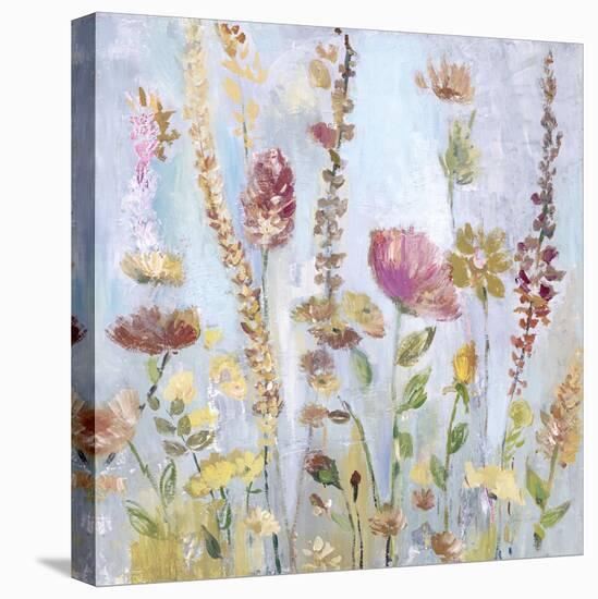 Raindrop Garden-Lora Gold-Stretched Canvas