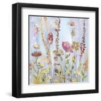 Raindrop Garden-Lora Gold-Framed Art Print