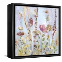 Raindrop Garden-Lora Gold-Framed Stretched Canvas
