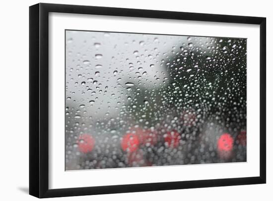 Raindrops on Glass-Jillian Melnyk-Framed Photographic Print