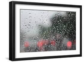 Raindrops on Glass-Jillian Melnyk-Framed Photographic Print