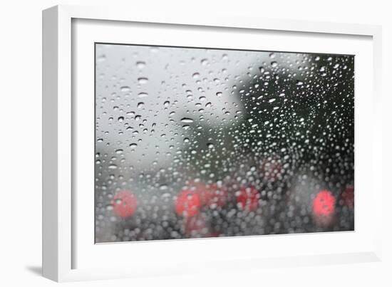 Raindrops on Glass-Jillian Melnyk-Framed Photographic Print