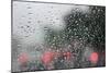 Raindrops on Glass-Jillian Melnyk-Mounted Photographic Print