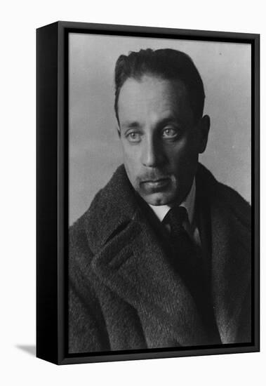 Rainer Maria Rilke (B/W Photo)-German photographer-Framed Stretched Canvas