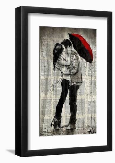 Rainfall and Kisses-Loui Jover-Framed Art Print