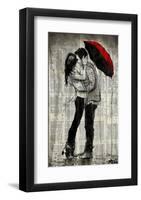 Rainfall and Kisses-Loui Jover-Framed Art Print