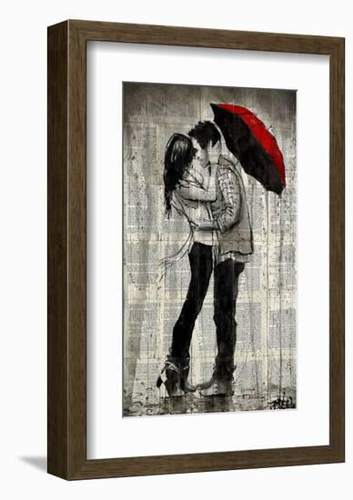 Rainfall and Kisses-Loui Jover-Framed Art Print