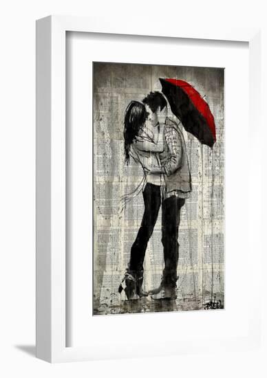 Rainfall and Kisses-Loui Jover-Framed Art Print