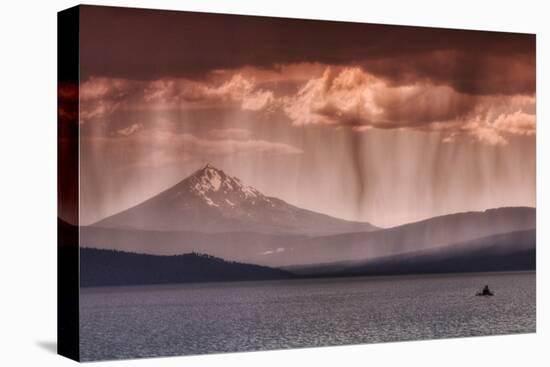 Rainfall at Klamath Lake-Vincent James-Stretched Canvas