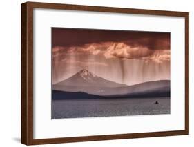 Rainfall at Klamath Lake-Vincent James-Framed Photographic Print