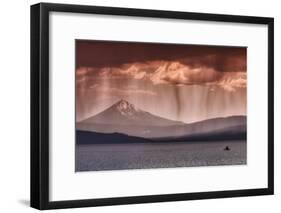 Rainfall at Klamath Lake-Vincent James-Framed Photographic Print