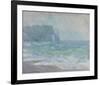 Rainfall, Etretat, 1886-Claude Monet-Framed Premium Giclee Print