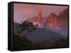 Rainforest and Mountains-Kevin Schafer-Framed Stretched Canvas