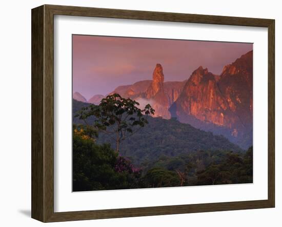 Rainforest and Mountains-Kevin Schafer-Framed Premium Photographic Print