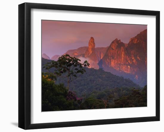 Rainforest and Mountains-Kevin Schafer-Framed Premium Photographic Print