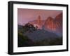 Rainforest and Mountains-Kevin Schafer-Framed Premium Photographic Print