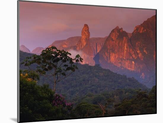 Rainforest and Mountains-Kevin Schafer-Mounted Premium Photographic Print