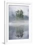 Rainforest Islands in Fog in Alaska-Paul Souders-Framed Photographic Print