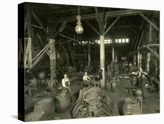 Rainier Brewing and Malting Co., Cooper Shop, 1914-Asahel Curtis-Stretched Canvas