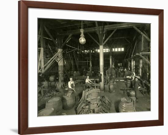 Rainier Brewing and Malting Co., Cooper Shop, 1914-Asahel Curtis-Framed Giclee Print