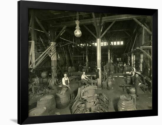 Rainier Brewing and Malting Co., Cooper Shop, 1914-Asahel Curtis-Framed Giclee Print