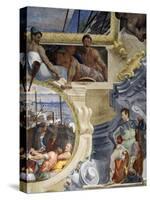 Rainier Grimaldi's Naval Battle Against Guy, Count of Flanders-Leandro Bassano-Stretched Canvas