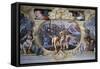 Rainier Grimaldi's Naval Battle Against Guy, Count of Flanders-Leon Battista Alberti-Framed Stretched Canvas