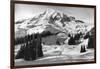 Rainier National Park - Early Spring in Paradise Valley Photograph-Lantern Press-Framed Art Print