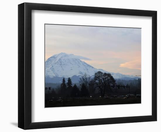 Rainier Sunrise-Ted S. Warren-Framed Photographic Print