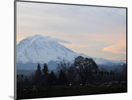 Rainier Sunrise-Ted S. Warren-Mounted Photographic Print