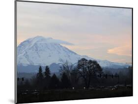 Rainier Sunrise-Ted S. Warren-Mounted Photographic Print