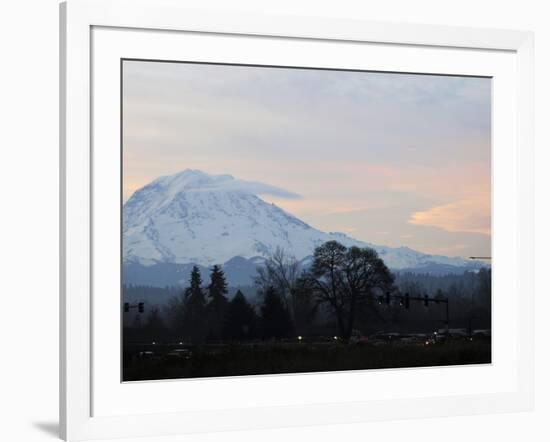 Rainier Sunrise-Ted S. Warren-Framed Photographic Print