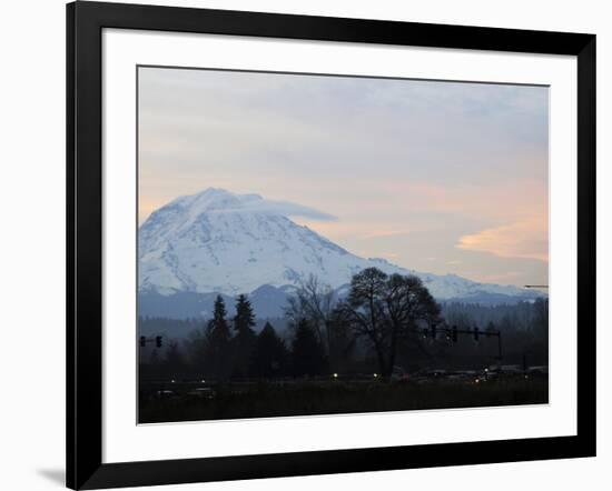 Rainier Sunrise-Ted S. Warren-Framed Photographic Print