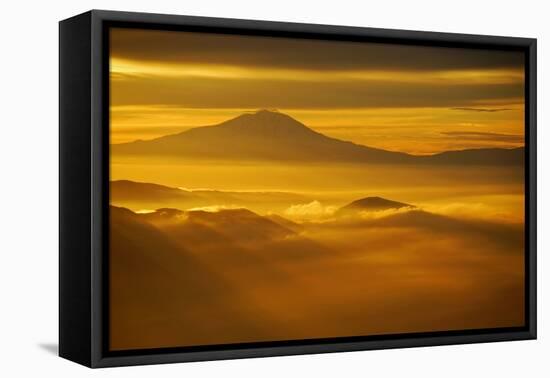 Rainier Sunset II-Brian Kidd-Framed Stretched Canvas