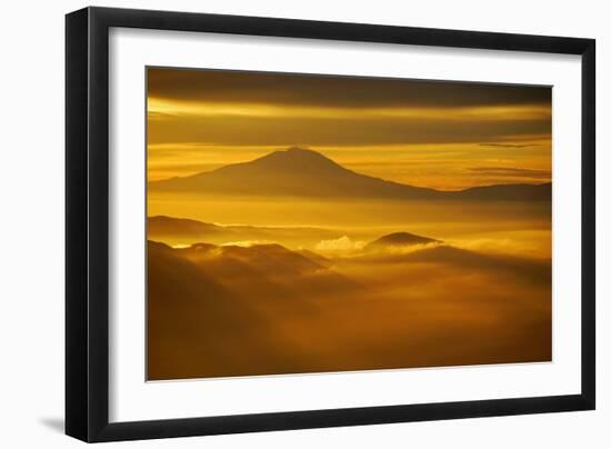 Rainier Sunset II-Brian Kidd-Framed Photographic Print