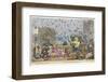 Raining Cats and Dogs, and Pitchforks-George Cruikshank-Framed Photographic Print