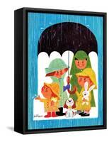 Raining Cats and Dogs - Jack & Jill-Jack Weaver-Framed Stretched Canvas