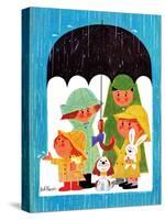 Raining Cats and Dogs - Jack & Jill-Jack Weaver-Stretched Canvas