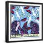 Raining Cats on Dogs-Denny Driver-Framed Giclee Print