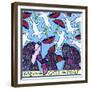 Raining Cats on Dogs-Denny Driver-Framed Giclee Print