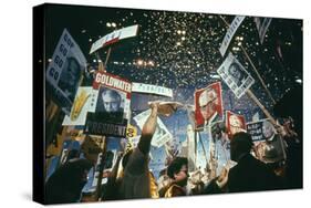Raining Gold Coins as Barry Goldwater Wins the Republican Nomination, San Francisco, CA, 1964-John Dominis-Stretched Canvas