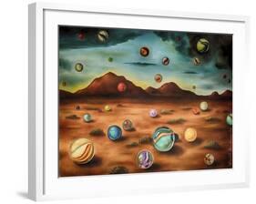 Raining Marbles 3-Leah Saulnier-Framed Giclee Print