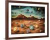 Raining Marbles 3-Leah Saulnier-Framed Giclee Print