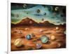 Raining Marbles 3-Leah Saulnier-Framed Giclee Print